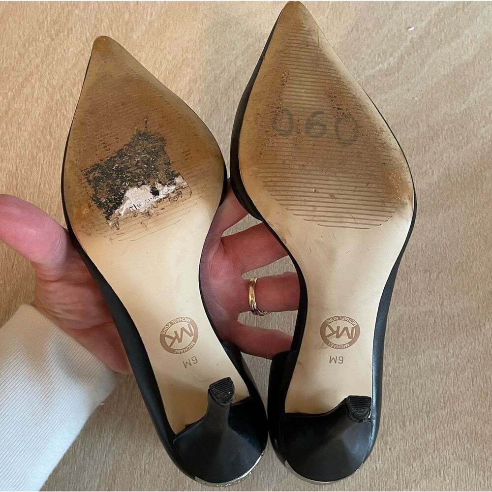 Michael Kors D'Orsay Pointed Toe Pumps - Picture 9 of 11